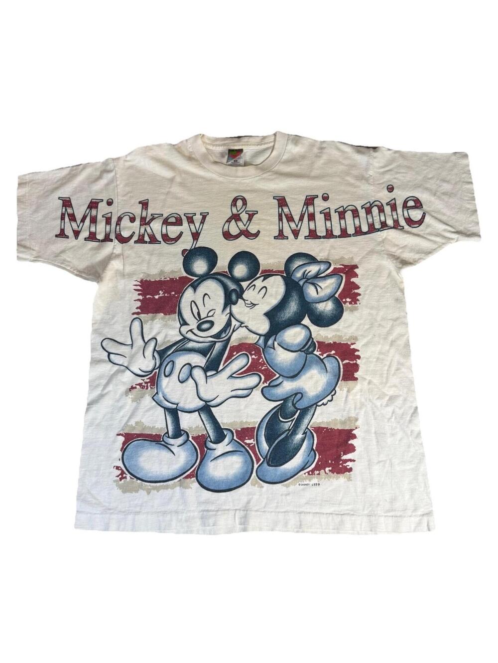 Vintage Mickey Unlimited T Shirt‎ Disney Minnie Love Big Print 90s USA Men’s XL